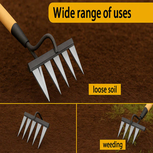 5 Teeth Carbon Steel Garden Weeding