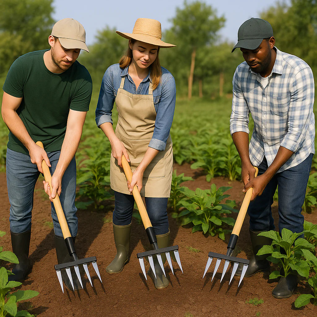 5 Teeth Carbon Steel Garden Weeding